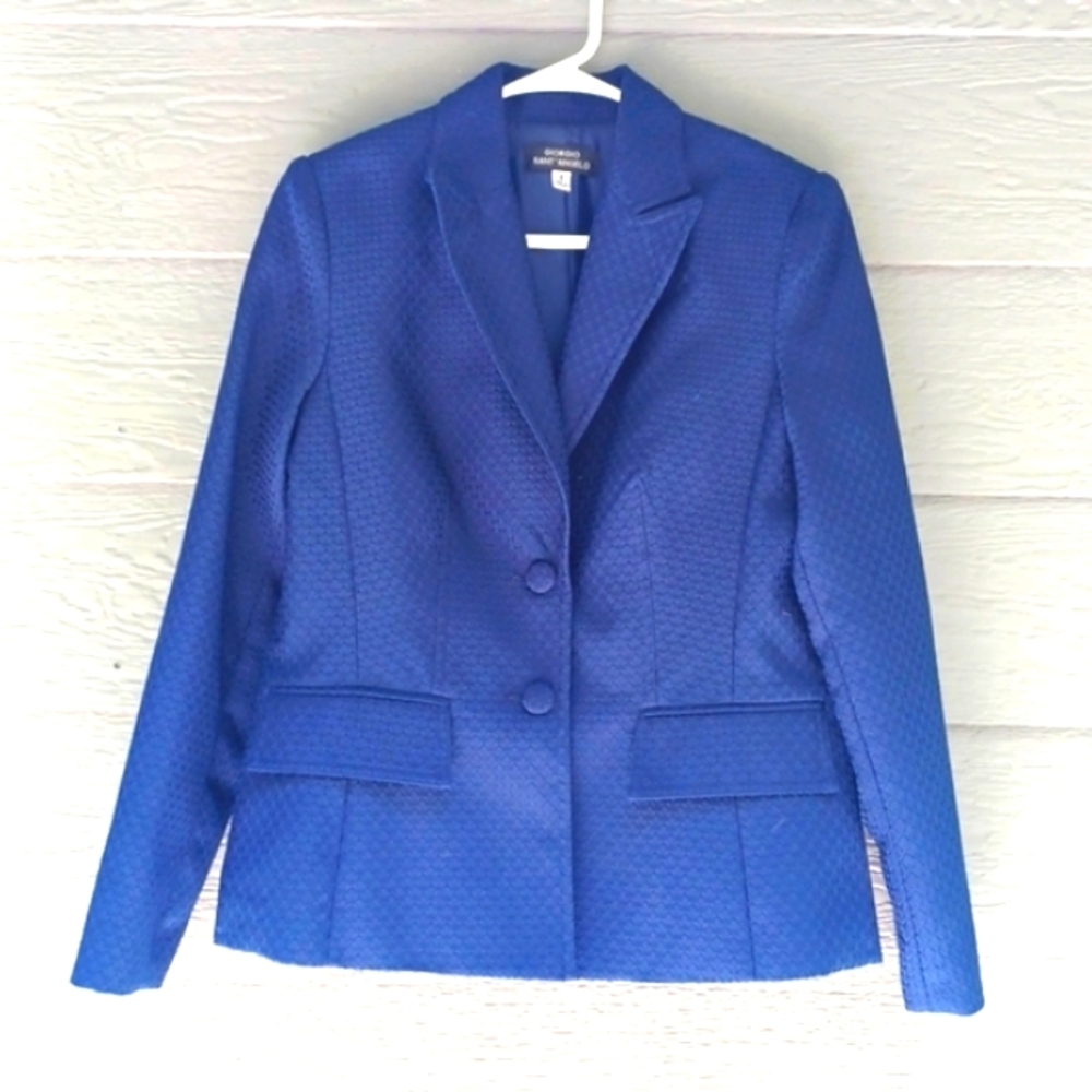 2 PIECE GIORGIO SANT' ANGELO WOMEN'S TEXTURED SUIT SIZE 8